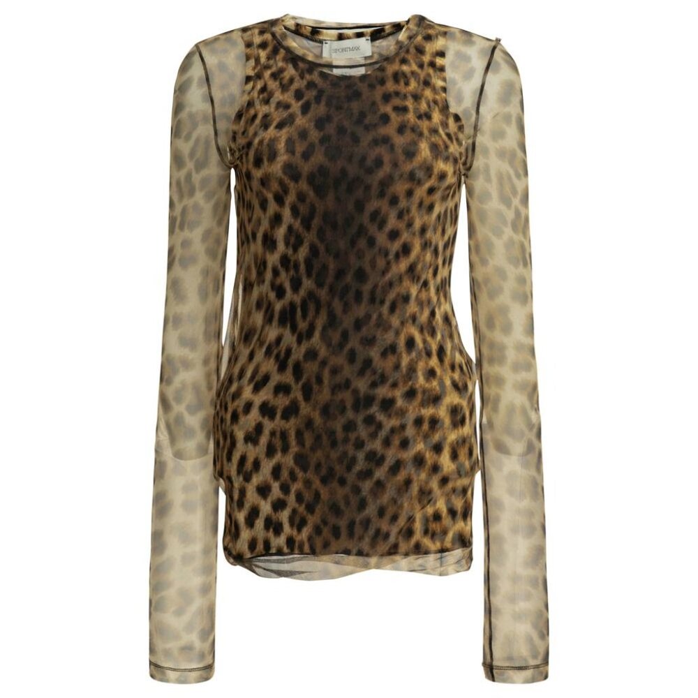 Max Mara Sportmax Fitted Animalier Top Tag Size S Women